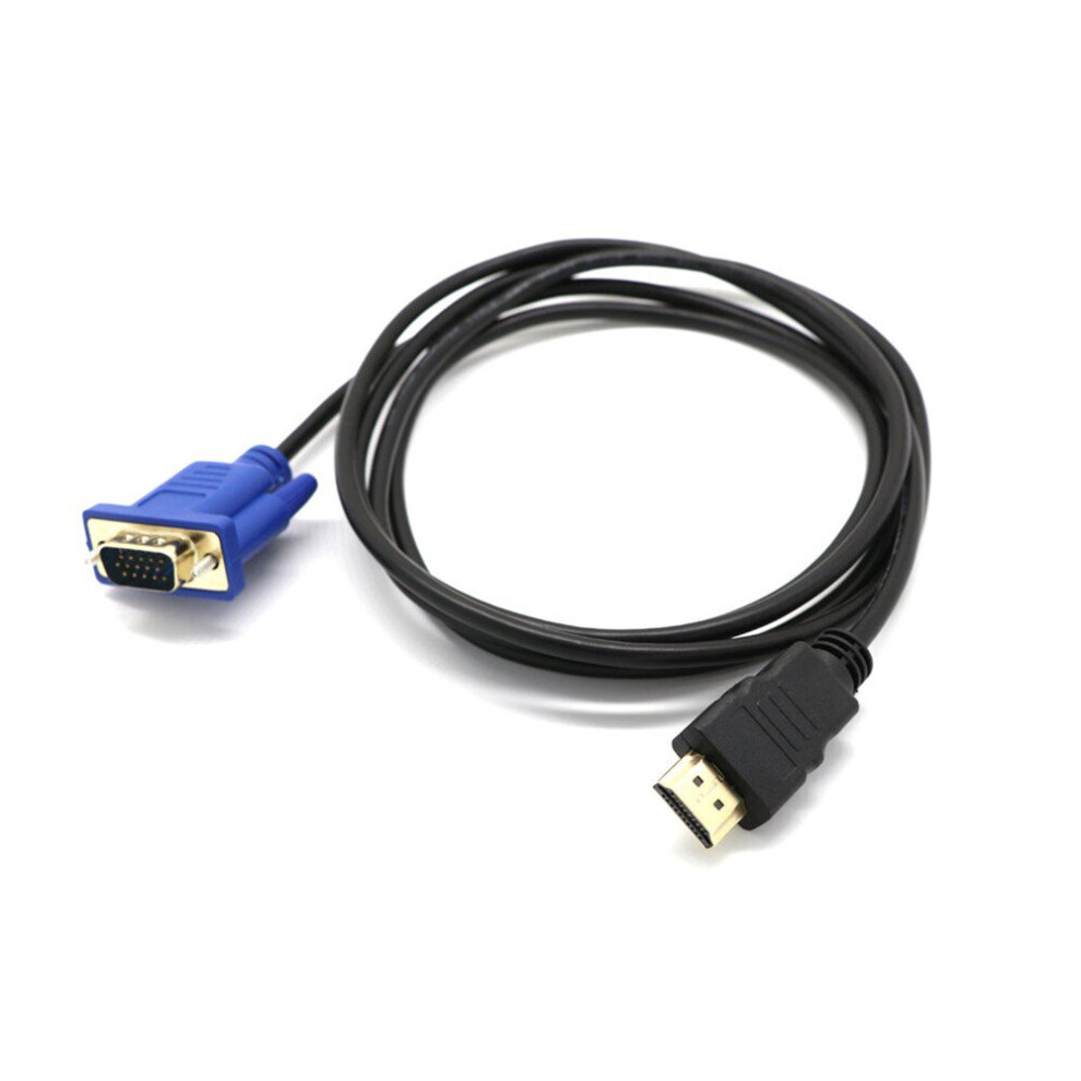 1M Hdmi To Vga D-Sub Male Video Adapter Cable Lead For Hdtv Pc Computer Monitor 701942855245