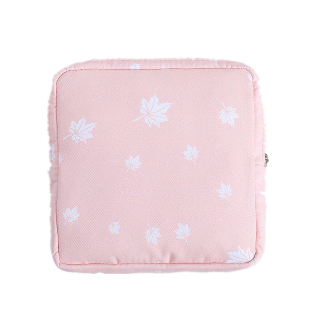 Chaochuang 3 Pcs Women's Small Cosmetic Bag Travel Mini Sanitary Napkins Make Up Lipstick Storage Pouch Cute Cotton Girl Makeup Bags Case