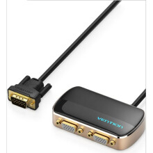 VGA Splitter 1080P VGA Switch 1 In 2 Out VGA Male to Female Switcher Cable for Projector Monitor VGA Splitter Adapter