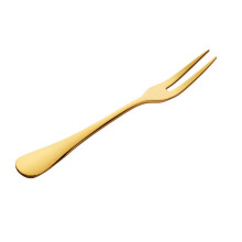 2pcs Mini Delicate Stainless Steel Appetizer Forks Two Prong Snack Fruit Dessert Forks Cocktail Tasting Forks Party Picks
