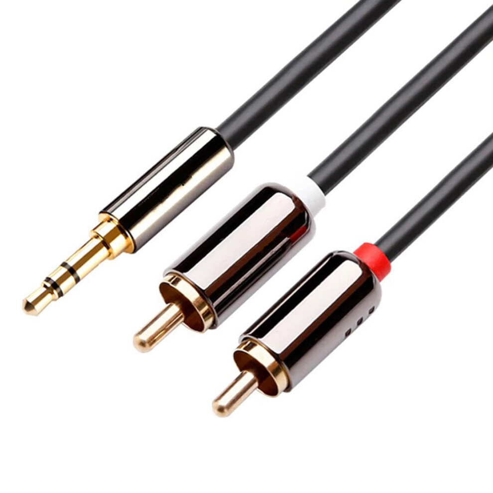 Rca Cable 2Rca To 3.5Mm Audio Cable Rca 3.5Mm Jack Rca Car Aux Cable Male To Male For Mp3 Speaker Headphone Amplifier Dvd 701942855559
