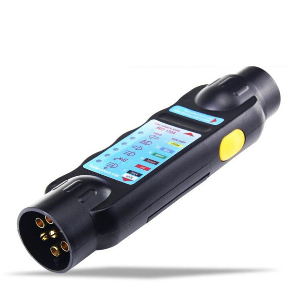 12V 7-Pin European Truck Trailer Plug Socket Tester Wiring Circuit Test Tool Car Circuit Tester Ing Board Testing Light 775821395887