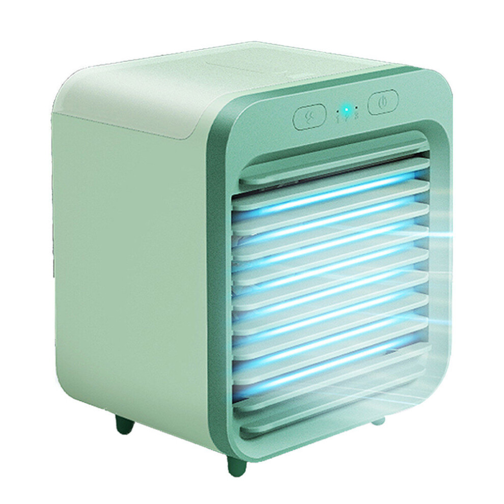 New Mini Portable Air Cooler Fans Air Conditioner Light Desktop Air Cooling Fan Humidifier Purifier For Office Bedroom USB Charg