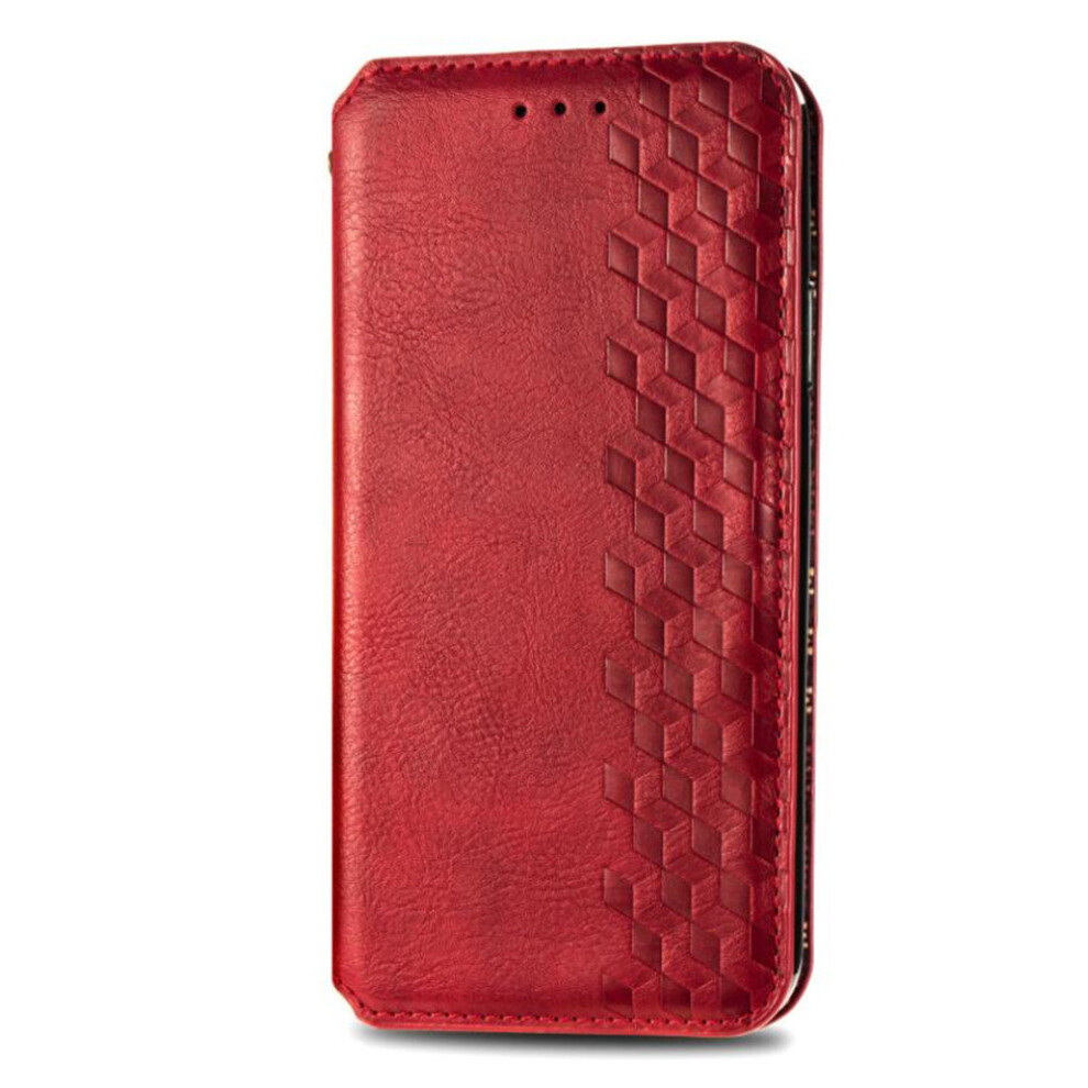 Woven Pattern Magnetic Flip Case For Oppo Realme C15 Pu Leather Stand Wallet Cover 777178668065