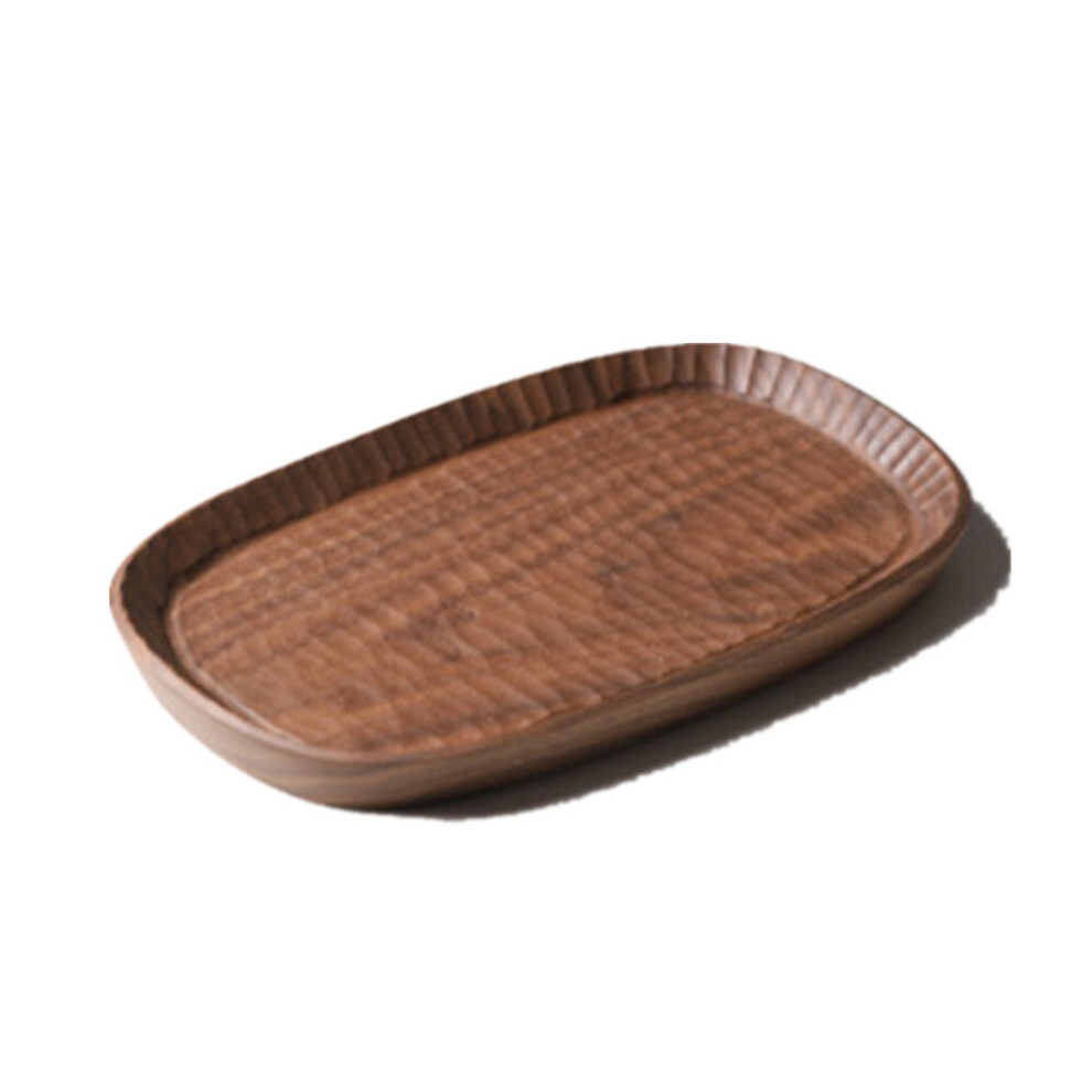 Black Walnut Wood Pan Plate Fruit Dishes Saucer Coffee Tea Trays Food Cake Dessert Dinner Bread Cherry Wood Plates Storage-image-OPC-P79VMRH-NEW