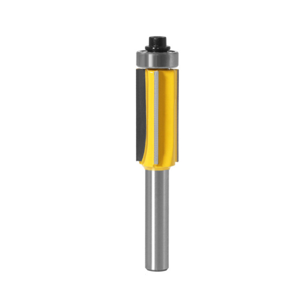 8Mm Shank Flush Trim Router Bit 4 Flutes Bits Milling Cutter Woodworking Industrial Grade Micro Grain Carbide Anti Kickback 777178653160