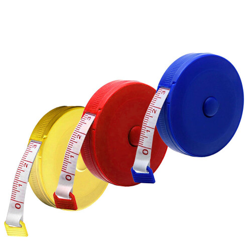 15PCS Sewing Measurement Retractable Cloth Sewing Tailor Crafts Ruler Tape Measure 1.5M 60 Inch Tape Measure