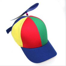 Funny Multicolor Propeller Baseball Hat Adjustable Unisex Outdoor Hat Sun Hat With Visors High Quality Cotton Dome Baseball Hat