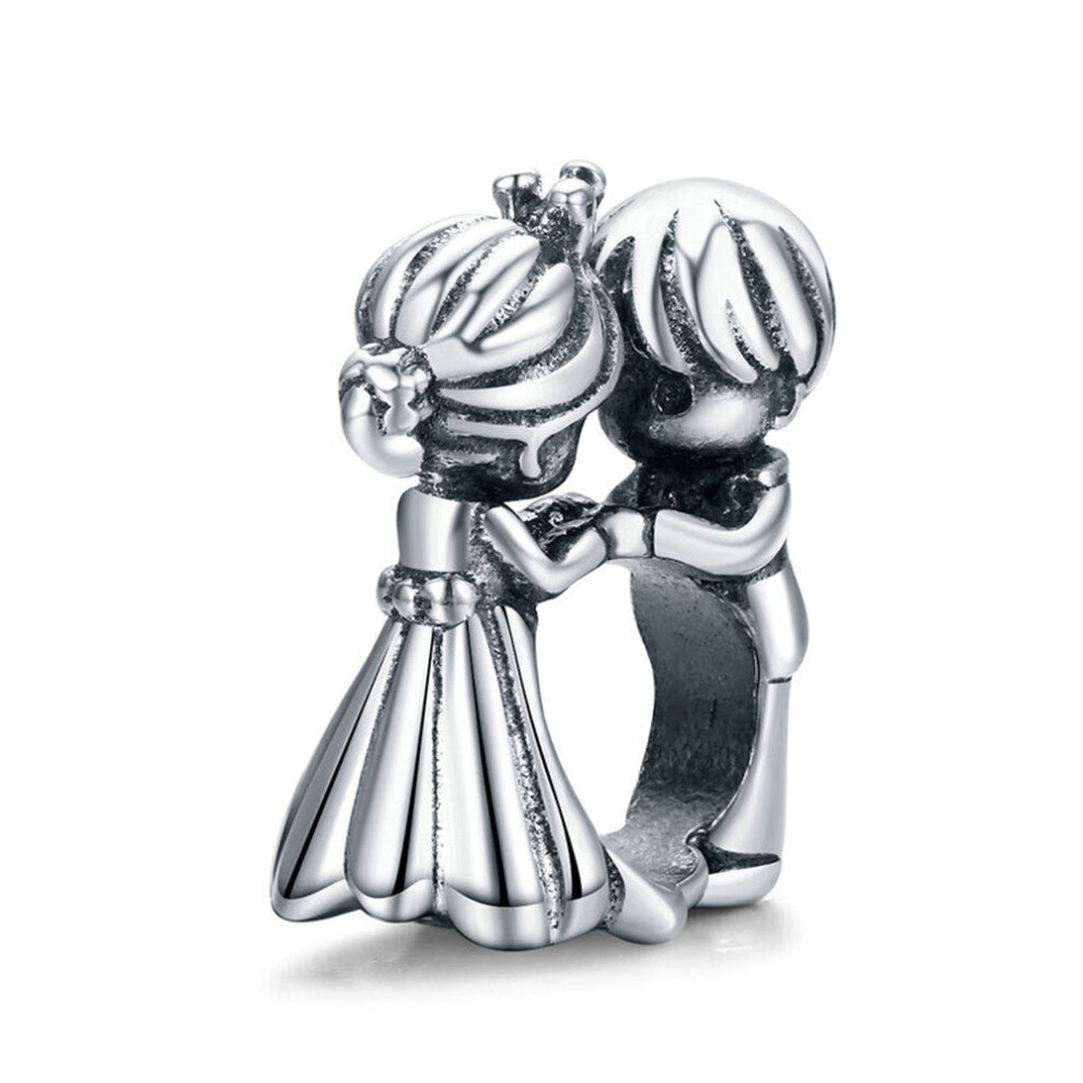 Photos - Pendant / Choker Necklace Wedding Beads for Women Jewelry Silver plating Wedding Love Charm