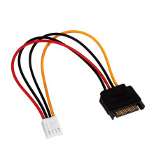 20cm 4PIN to SATA Male Power Cable Cord Small Mouth Turn 15P 4P for SATA Power Transfer Wholesale PC Adapter addon plug - ins