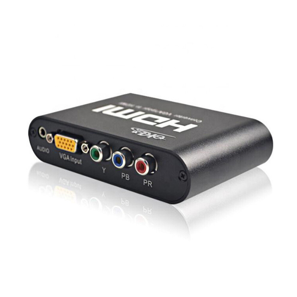 Vga Ypbpr To Hdmi Hd 1080P Converter Audio And Video Synchronization Support Ddc Function 701942831263