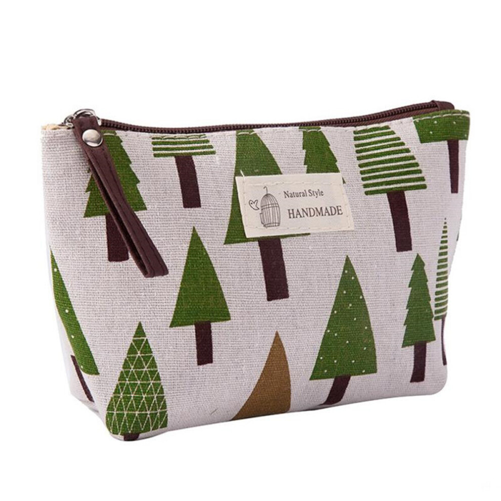 Chaochuang 2 Pcs Printing Canvas Cosmetics Bag With Multicolor Pattern Women Makeup Bags Travel Toiletry Storage Bag Ladies Organizer Pouch