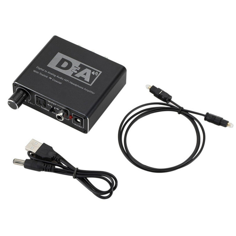 192Khz Digital To Analog Audio Converter Optical Fiber Toslink Coaxial Signal To Rca R/L Audio Decoder Spdif Atv Dac Amplifier 701942855405