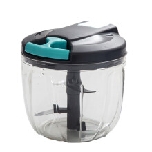 Hand Pulling Meat Grinder Household Kitchen Food Mixer Vegetables Cutter 900ML Food Chopper Easy to Use
