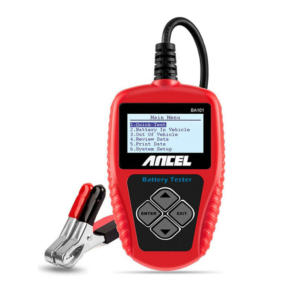 BA101 Car Battery Tester 100-2000CCA Digital Analyzer Tester 12V Auto Load Battery Analyzer Car Battery Diagnostic Tool