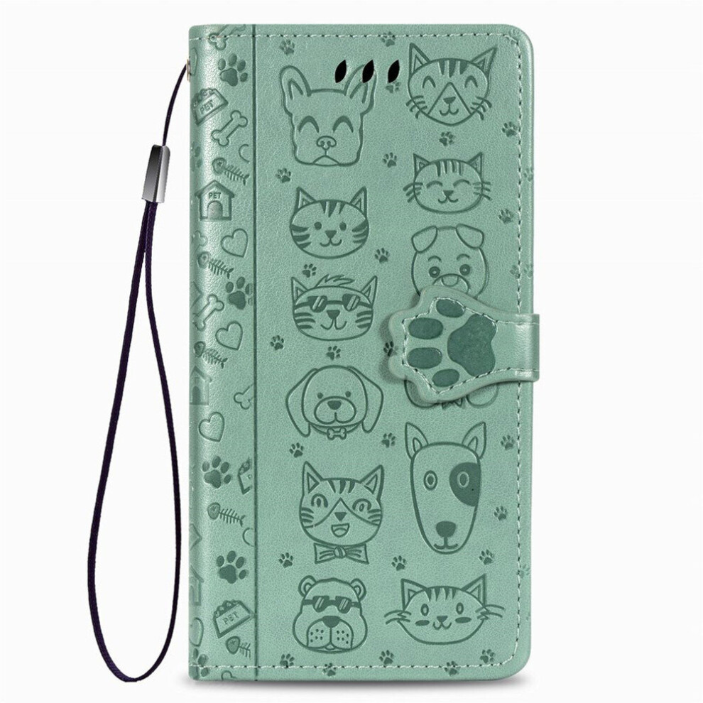 Embossed Flip Phone Case For Apple Iphone Xs Flip Pu Leather Cover Card Slot Solid Color Holster Bag 777178663282