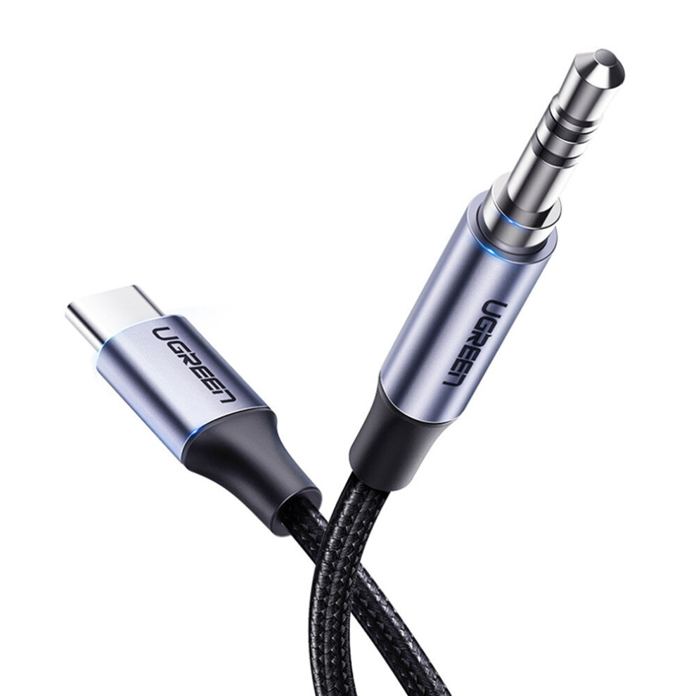 Usb C Jack Cable Nylon Braided Aux Audio Cable Usb C To 3.5Mm Jack Adapter For Huawei P30 Pro P20 Mate 20 Pro Xiaomi 10 701942856426