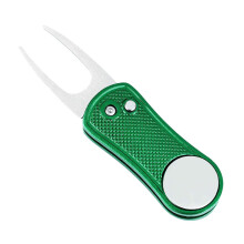 Custom Golf Divot Tool Sublimation Blank Golf Divot Repair Tool Mini Foldable Marker Pitch Cleaner Pitchfork Putting Green Fork