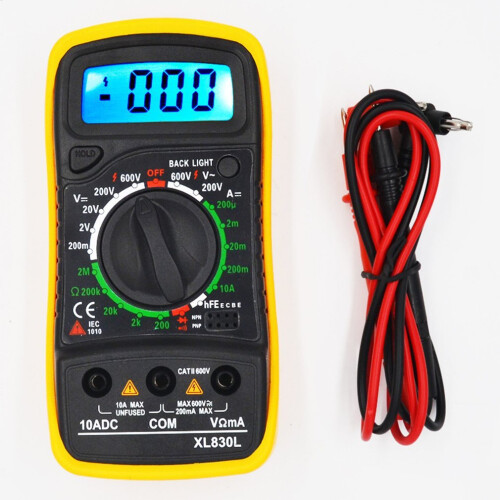 Digital Multimeter Xl830l Portable High Precision Digital Display Universal Strap Backlight Electric Multifunction Meter 2