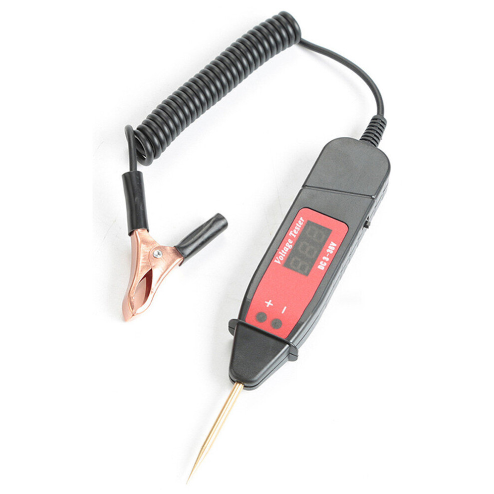 Spring Line Car Digital Lcd Electric Voltage Test Pen Probe Detector Tester With Led Dc 3-36V For Auto Car Testing Tool Light 775821396389