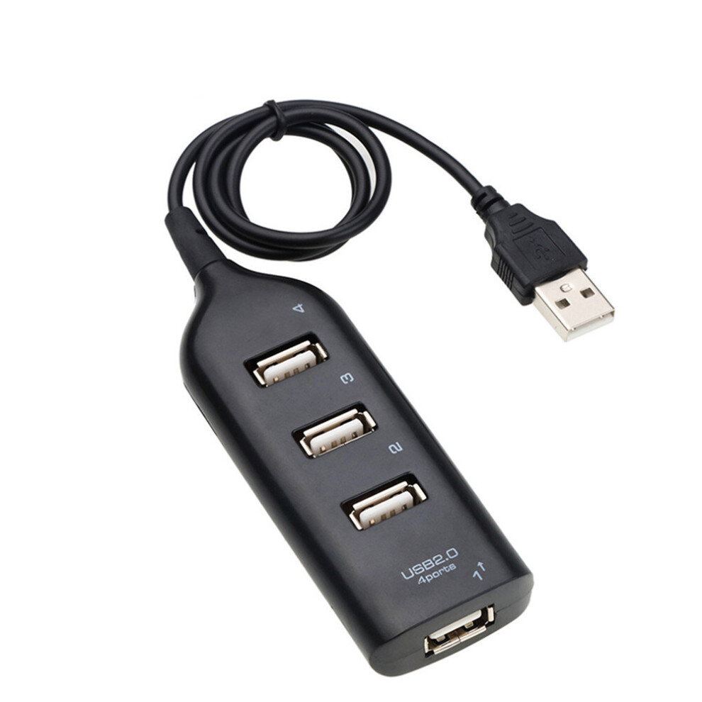 Mini Usb 2.0 Hi-Speed 4 Port Usb Hub Splitter Hub Adapter For Pc Computer For Portable Hard Drives 701942859984