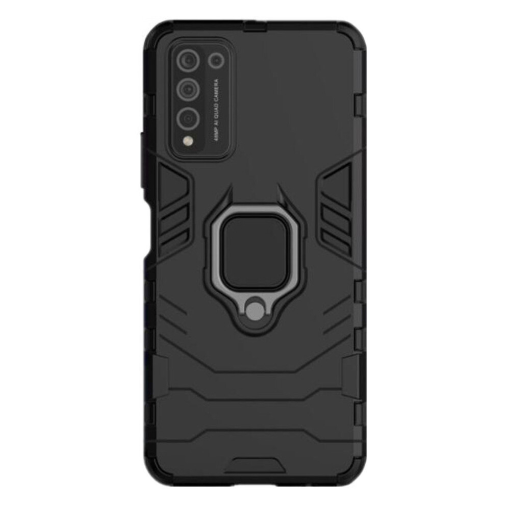 2Pc Hybrid Rugged Armor For Huawei Honor X10 Lite Case Kickstand With Metal Finger Ring Shock Proof Cover 777178680906