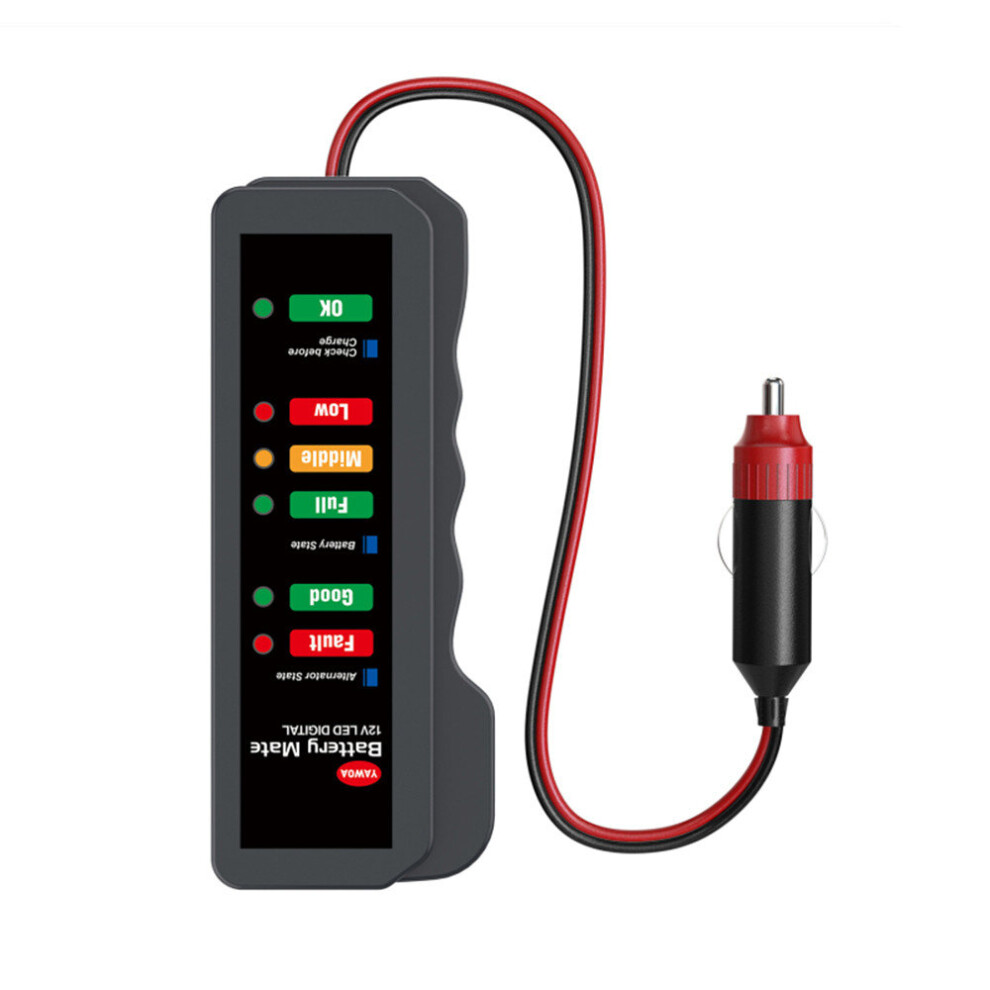 2PCS  12V BM320 car battery tester generator tester 6 lights display car diagnostic tool car battery tester-image-OPC-P79VR8P-NEW