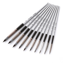 10 Artist Watercolor Painting Brushes Brush Oil Acrylic Flat And Tip Paint Kit Painting Practice Tools Set Gifts For Children