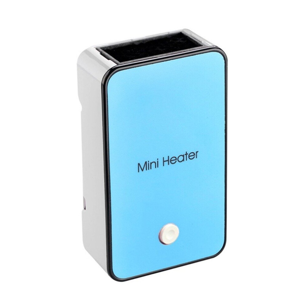 Chaochuang Portable Mini Fan Heater Portable Desktop Heaters Small Energy Saving Heaters On Office Desk Electric Heaters Blue