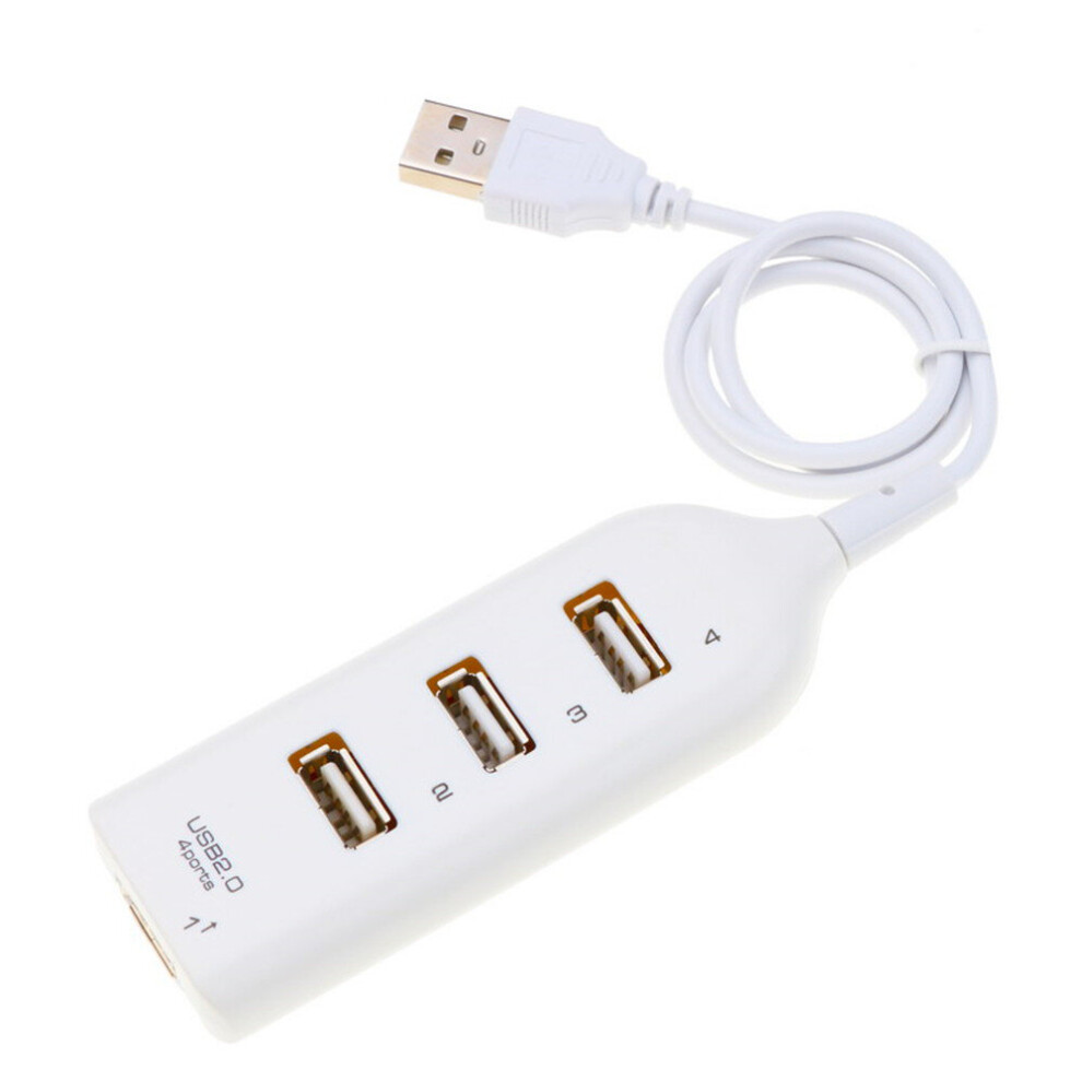 Mini 4 Port USB HUB 2.0 High Speed Splitter Adapter with Cable Computer Peripheral 4 Ports for PC Laptop Computer