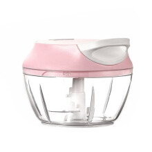 Manual Meat Grinder Food Chopper Mincer Mixer Blender to Chop Meat Fruit Vegetable Nuts Shredders Vegetable Tools,Pink