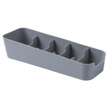 4Pcs Grid Storage Box Container Tie Bra Socks Drawer Cosmetic Divider Kitchen For Women Girls Storage Boxes Wardrobe Case