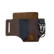 Multitool Leather Sheath Pocket Organizer Storage Belt Waist Bag For Camping Leather Belt Pouch Multitool Leather Sheath Pocket