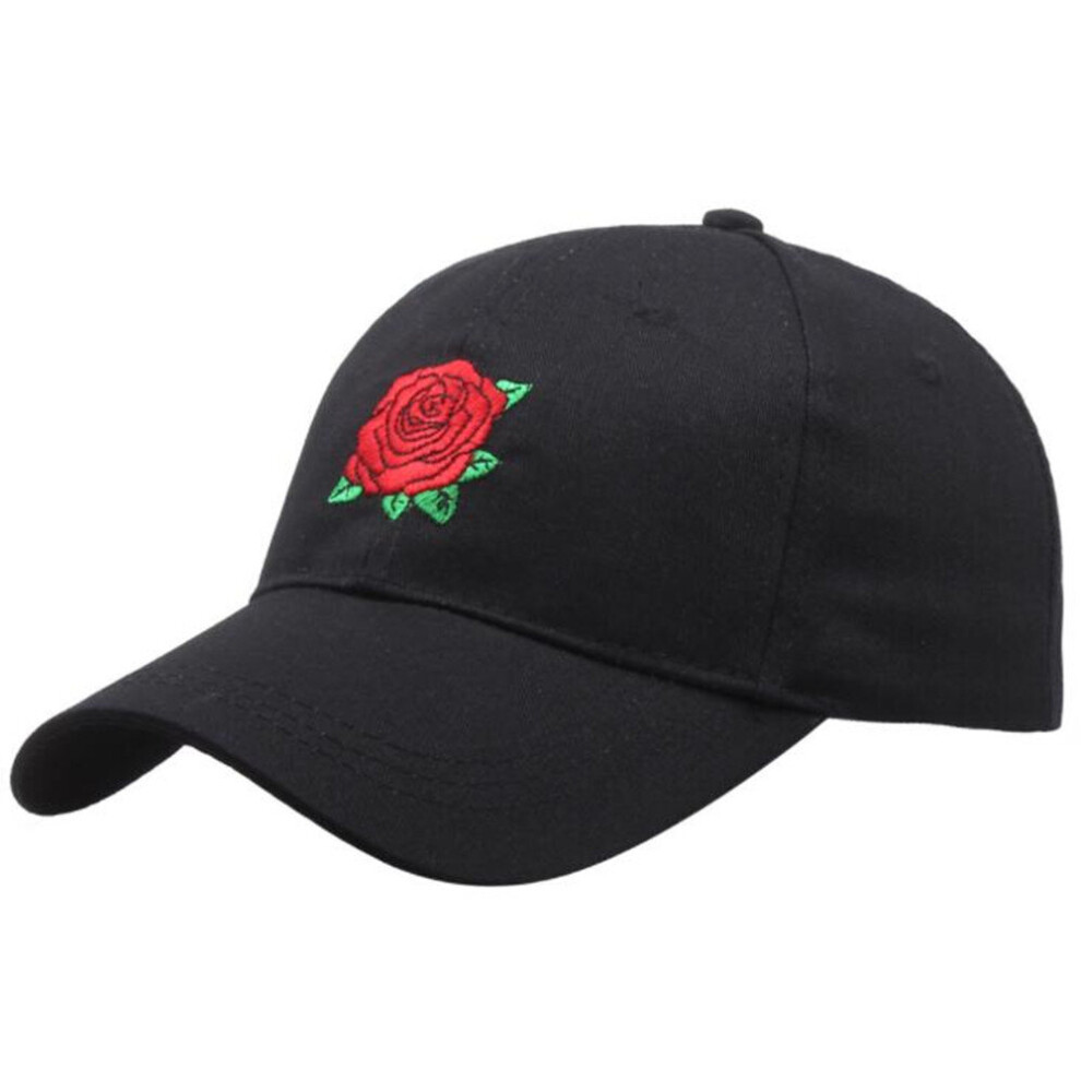2PCS  Women Men Embroidered Cowboy Hat Fashion Baseball Cap Top Hat Rose Embroidered Baseball Cap Duck Hat Korean Casual Sun Visor #45-image-OPC-P79VQVC-NEW