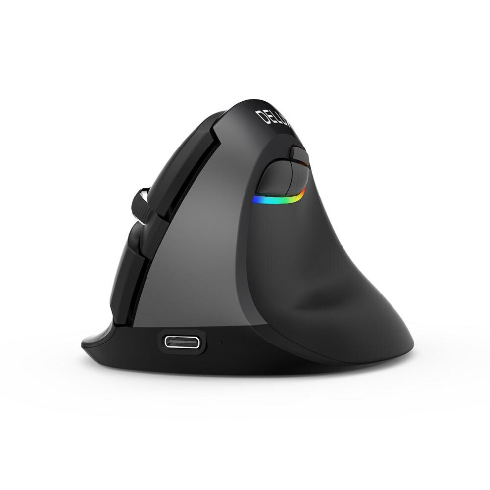 M618 Mini Ergonomic Mouse Gaming Wireless Vertical Mouse Bluetooth 2.4Ghz Rgb Rechargeable Silent Mice For Office 701942839825