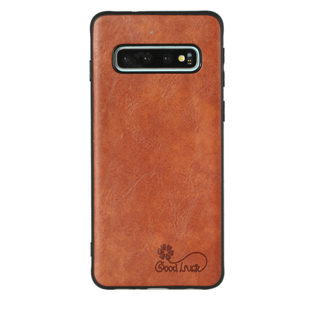 2Pc For Coque Samsung Galaxy S10 Case Silicone + Pu Leather Back Cover Samsung Galaxy S10 Phone Case For Galaxy S10 Case Tpu Soft Cover 777178671089