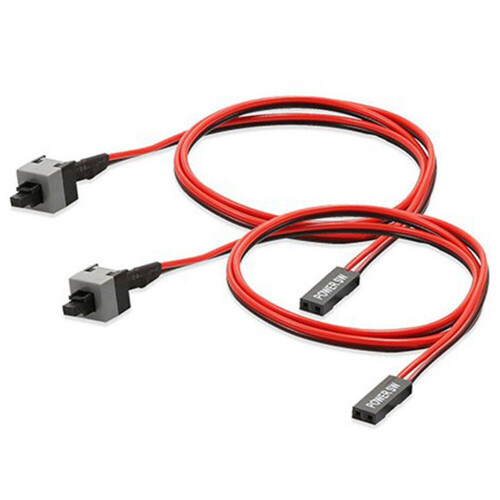 6PCS 50cm 2 Pin SW PC Power Cable On/Off Push Button  Computer Switch Wire