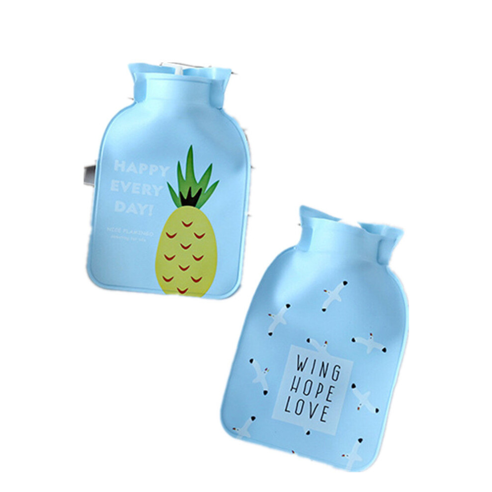 Chaochuang 2Pcs Cute Cartoon Hand Warm Hot Water Bottle Mini Hot Water Bottles Portable Hand Warmer Girls Pocket Hand Feet Hot Water Bags
