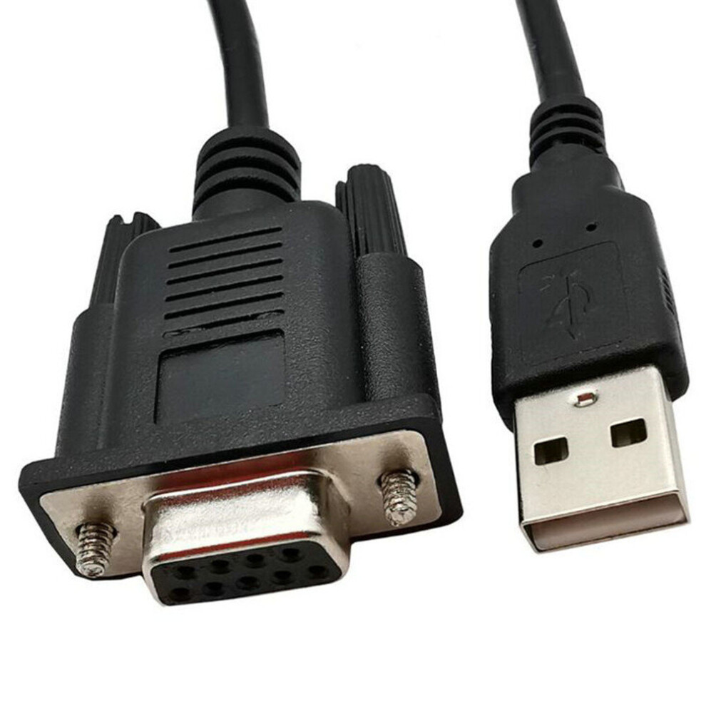 Rs232 Female Serial Conversion Cable Db9 Female To Usb Male Cord 1.8M 701942842504