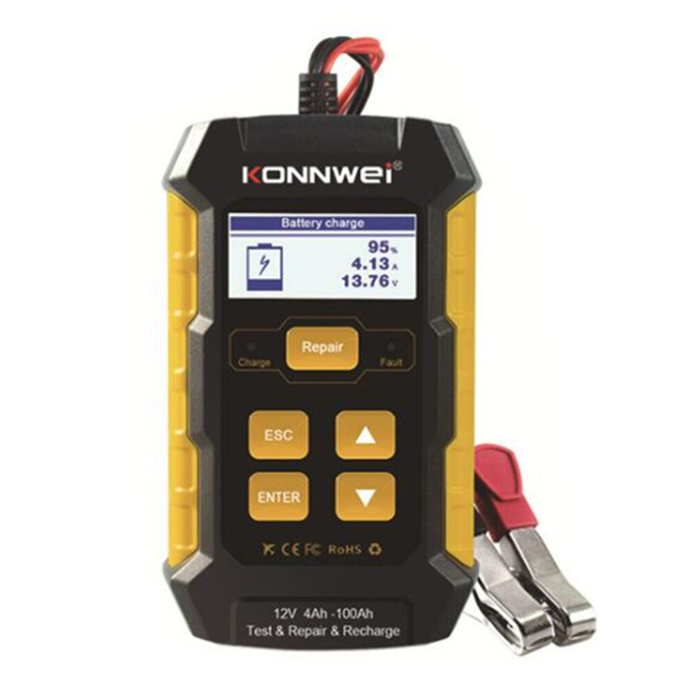 Kw510 Full Automatic 12V Car Battery Tester Pulse Repair 5A Battery Chargers Wet Dry Agm Gel Lead Acid Car Repair Tool 775821395856