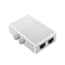 Hot 2 Ports RJ45 LAN Network Switch Selector RJ-45 Ethernet Network Cable Box Switcher Manual Sharing Switch Adapter HUB