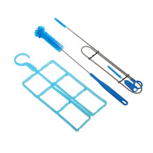 4 in 1 Water Hydration Bladder Tube Cleaner Cleaning Brush Tube Cleaning Kit for Outdoor Water Bag Hydration Packs Blue