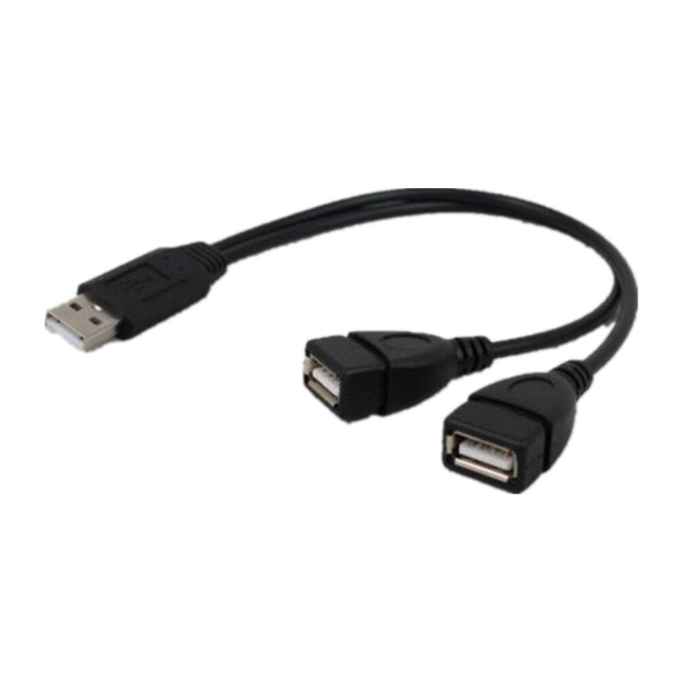 Usb 2.0 Male To 2 Dual Usb Female Jack Splitter Hub Power Cord Adapter For Pc Laptop 777178716612