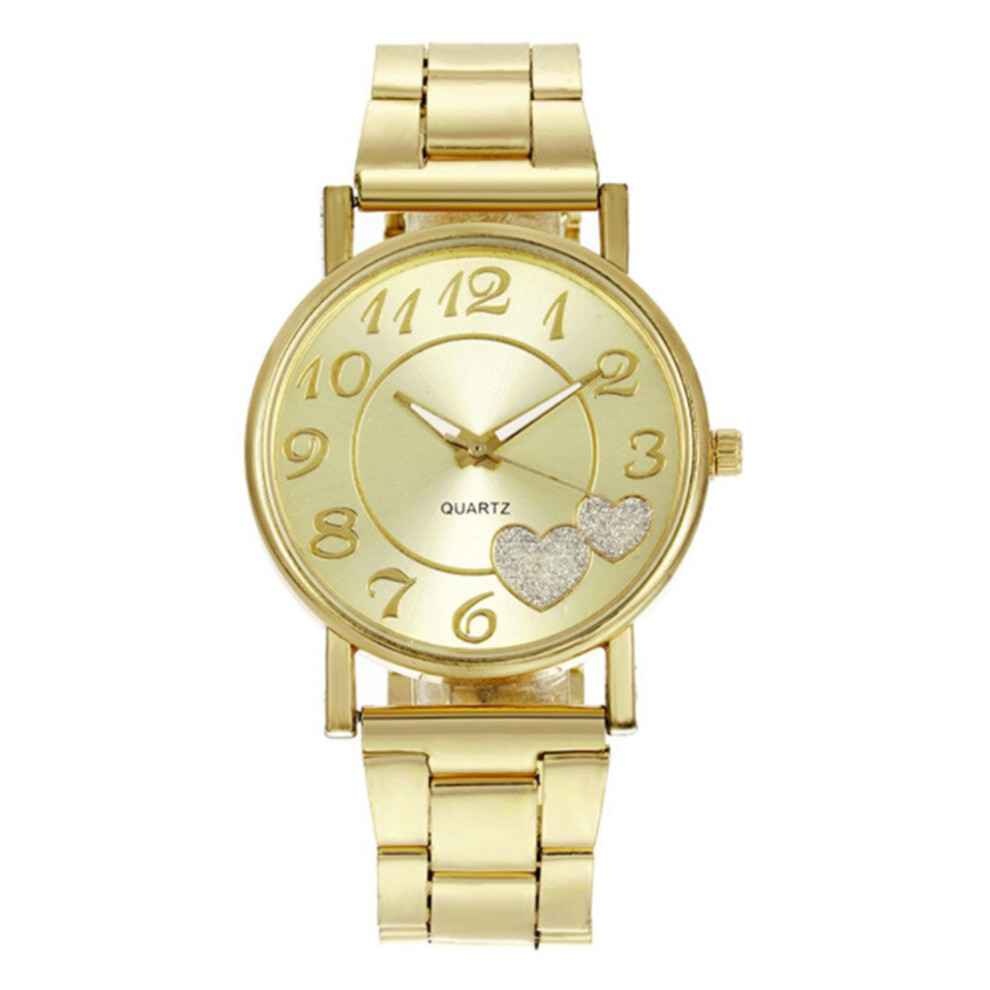 2 Pcs Full Stainless Steel Wrist Watch Female Casual Watches-image-OPC-P79VVRH-NEW