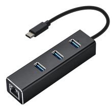 Type-c 3.0HUB + Gigabit Hub 3 Ports USB 3.0 Gigabit Ethernet LAN Rj45 Network Adapter Hub to 1000mbps