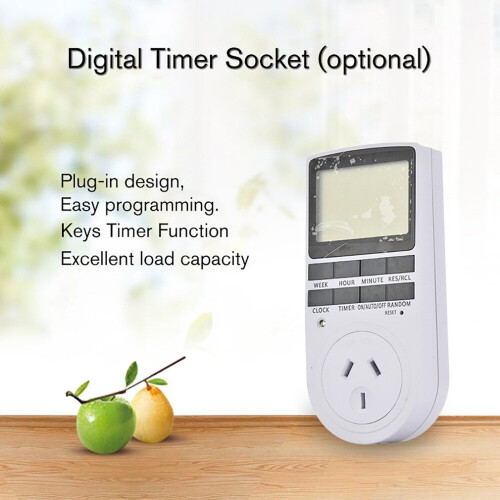 KWE-TM02 Electronic Digital Timer Switch Plug Kitchen Timer Outlet 230V 50HZ 7 Day 12/24 Hour Programmable Timing Socket 2