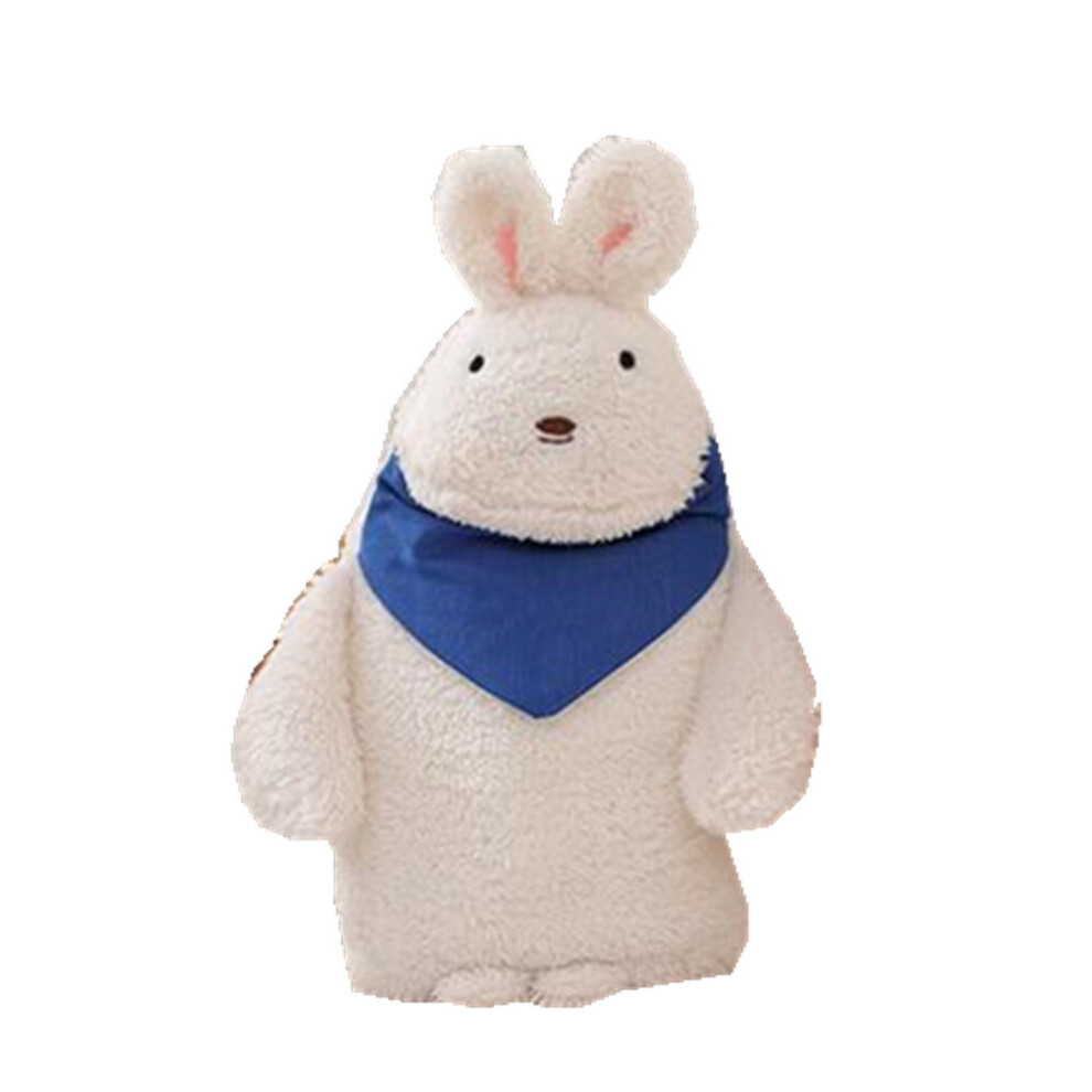 Chaochuang White Cartoon Rabbit Hot Water Bottle Cover Explosion-Proof Plush Fabrics Warm Water Bag Removable Washable Hot Water Bottle Covers