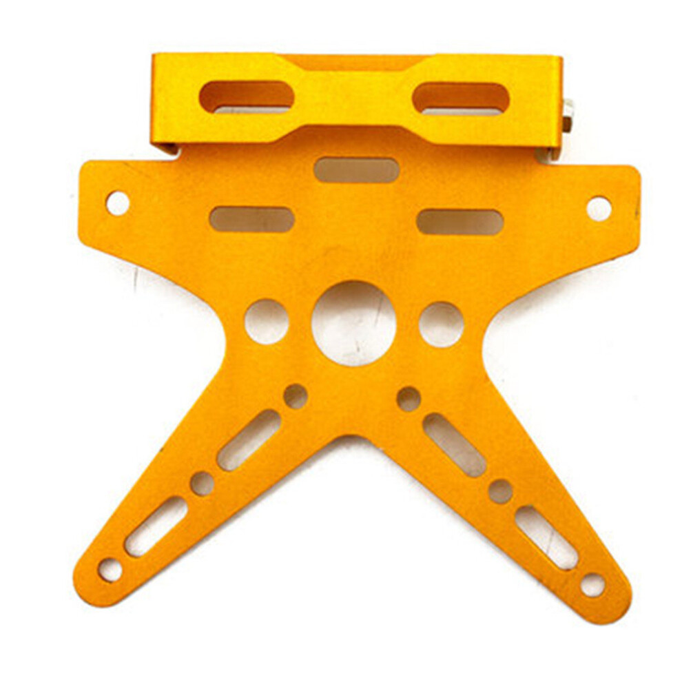 2Pcs Motorcycle License Plate Rack Universal Electroplating Cnc Aluminum Alloy Adjustable Motorcycle License Plate Frame Number Cover 775821397386