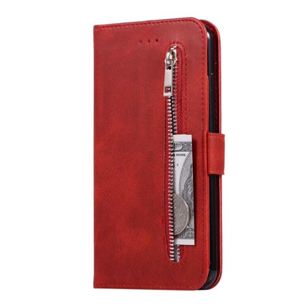 Pu Leather Zipper Flip Wallet Case For Iphone Xr Card Slot Stand Phone Cover 777178673854