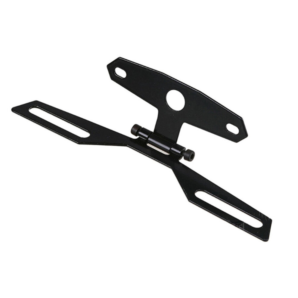 2Pcs Motorcycle License Plate Bracket Tail Fixed Folding Number Plate Frame Holder Mount Universal Motorbike Parts Light 775821397409
